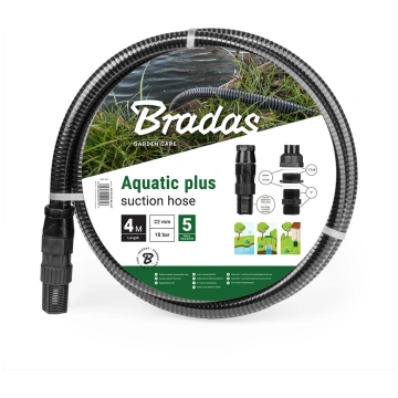 Sūkšanas šļūtene 4 m, AQUATIC PLUS, SATP2204/BK-SE