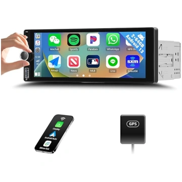 Android 13 2 + 64GB 1 DIN auto radio ar Carplay, A