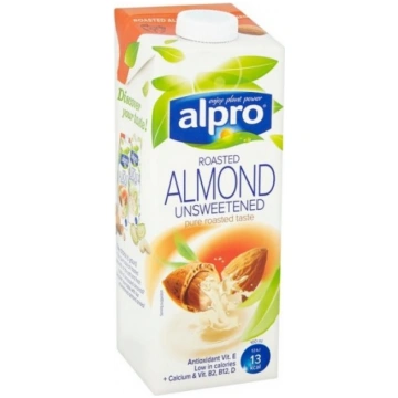 Dzēriens ALPRO, nesaldināts, ar grauzdētu mandeļu