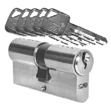 Cilindrs LOB ASSA ABLOY 35/45 CR blister, hroms 5 