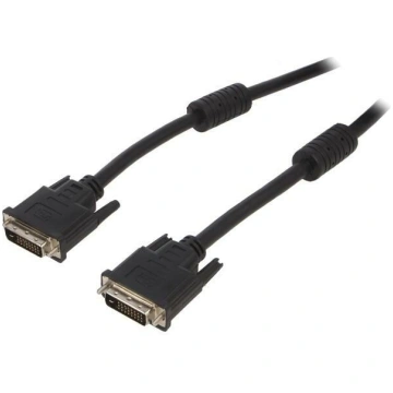 Cable; DVI-D (24+1) plug,both sides; PVC; dual lin