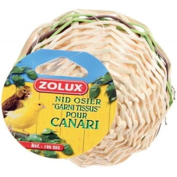 Zolux Gniazdko wiklinowe obszyte dla kanarka - Luz