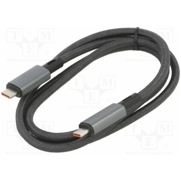 Cable; USB 4.0; USB C plug,both sides; nickel plat