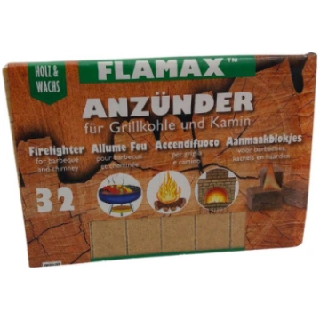 Flamax Ekoloģiskie aizdedzināšanas kubiņi 32gb (13