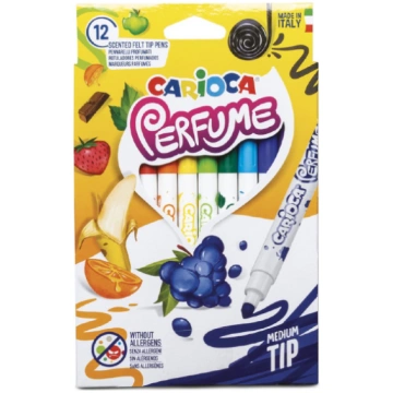 Flomasteri UNIVERSAL CARIOCA ar smaržu, 12 krāsas 