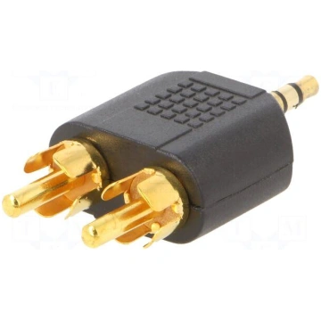 Adapter | Jack 3.5mm 3pin plug,RCA plug x2 GEMBIRD