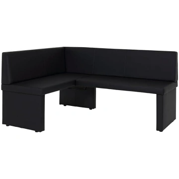 Taina REB Corner Bench, Faux Leather, Black ANEB00