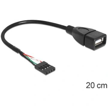 Delock USB 2.0 cable, 4-pin header to USB-A connec