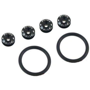 Quick Release Bumper Trunk Fasteners - Black Slide