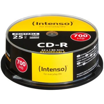 Intenso CD-R 700MB 25pcs Cakebox "printable inkjet