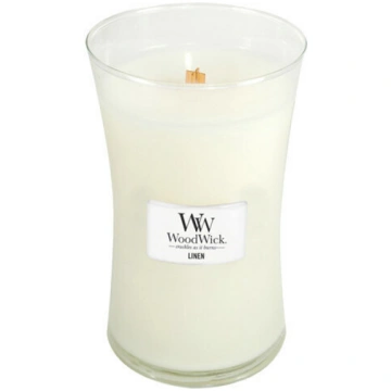 Aromātiskā svece - Woodwick - Lins - 85g - Sojas v
