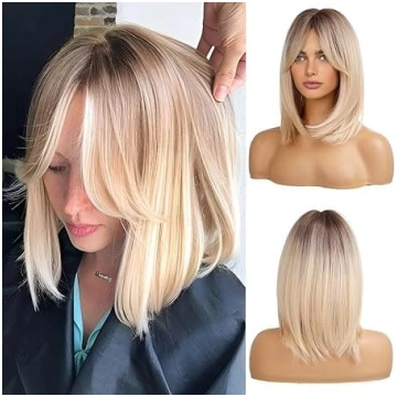 „Haircube“ — īsa, plecu garuma, slāņota sintētisko