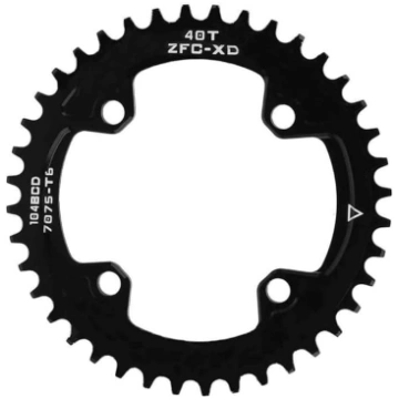BCD 104 mm 40T 42T šaurs plats ķēdes rims viegls i