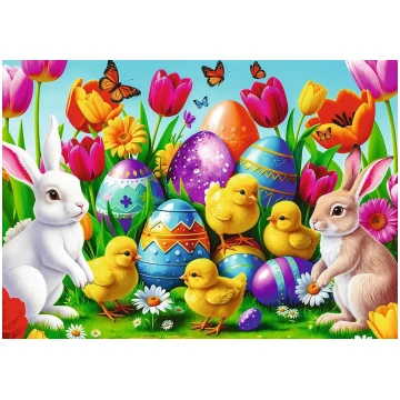 Puzzle Easter meadow Trefl