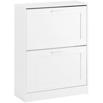 SoBuy apavu skapis ar 2 durvīm, FSR137-W, kompakts