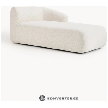 Balts Bouclé dīvāna modulis (Sofija) - Konverter S