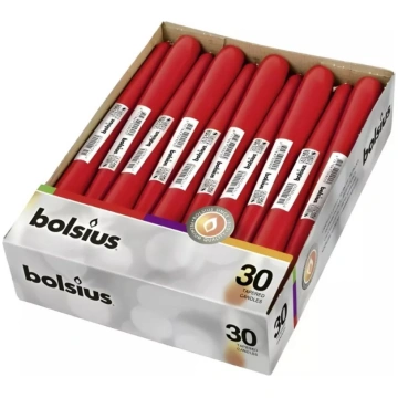 Galda svece Bolsius 37359741 245/24mm sarkana