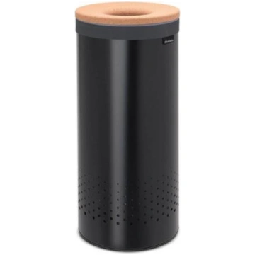 Brabantia veļas kaste, 35l, melna/korķa vāks 22120