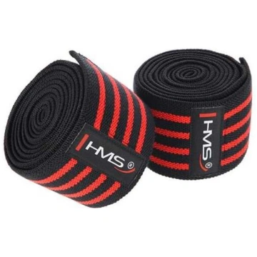 Pārsēji HMS Knee Wraps, Universāls, melna krās./sa