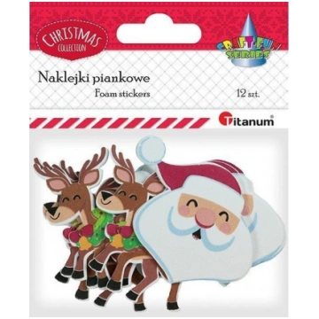 Dzirkstošā Ziemassvētku uzlīme "titāns" "craft-fun
