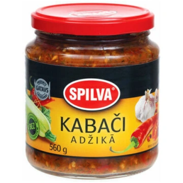 Kabači adžikā 580g (560g), Spilva
