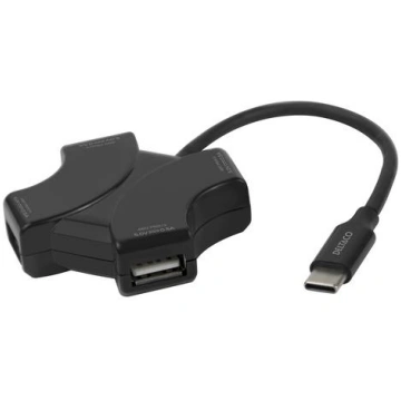 Deltaco 1902570 USB Type-C 480 Mbit/s Black 733304