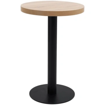 vidaXL bistro galds, gaiši brūns, 50 cm, MDF, Ruda