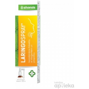 Laringospray aerosols 20ml Silvanols