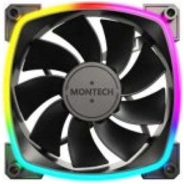 Montech RX120 PWM 120mm Case Fan Black 3pcs dzesēt