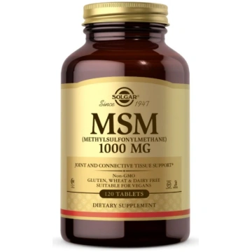 SOLGAR sēra MSM - metilsulfonilmetāns 1000 mg (120