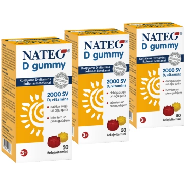 NATEO D Gummy 2000 SV | 3 Iepakojumu komplekts