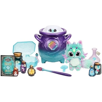 Magic Mixies Burvju katls violetā krāsā ar īstu mi