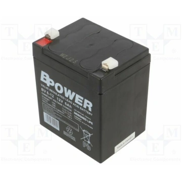 Re-battery: acid-lead; 12V; 6Ah; AGM; maintenance-