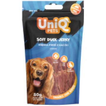 UNIQ PETS dog snacks soft duck jerky - gardums suņ