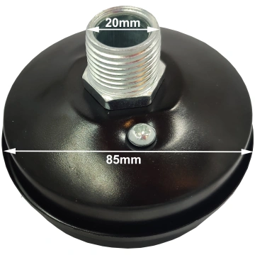 1/2″ metāla kompresora filtrs-klusinātājs