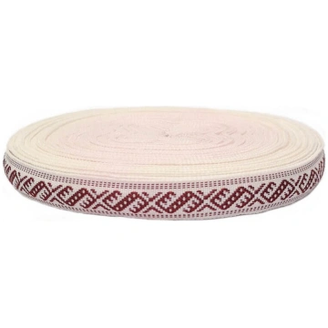 Tautiska lente Zalktis 16mm - Balta ar bordo