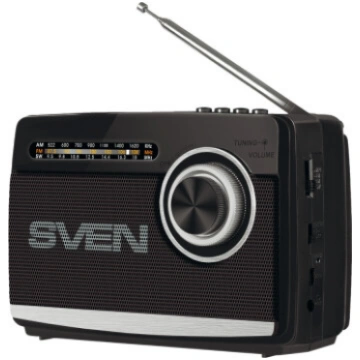 Speaker SVEN SRP-155, black (3W, Bluetooth, FM/AM/