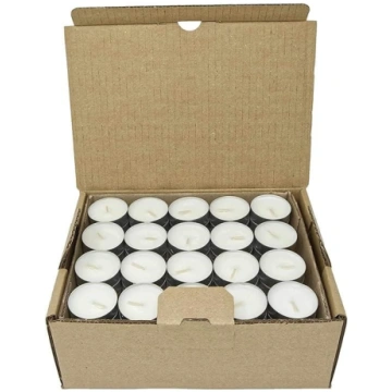 120 tīru citronellas tējas svecīšu iepakojums, 100