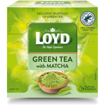 Zaļā tēja LOYD Green Matcha, 20 x 1,5g ( Gab. x 2 