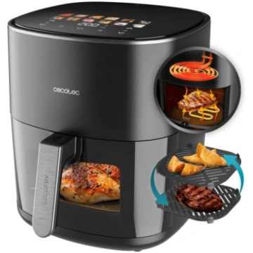 Cecotec Cecofry&Grill Duoheat 6500, black