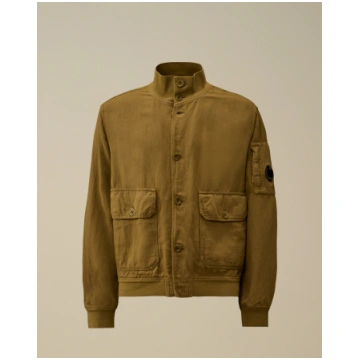 Broken Twill Lens Bomber Jacket