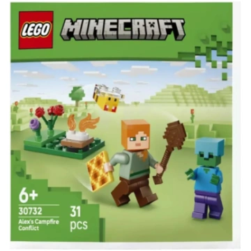 Konstruktors LEGO® Minecraft Alex ugunskura konfli