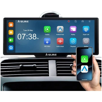 Bezvadu Carplay Android automašīnas displejs ar 10