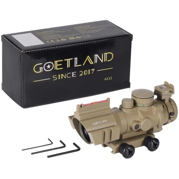 Goetland Rifle Scope 4 x 32 Airsoft Red Dot Visor 