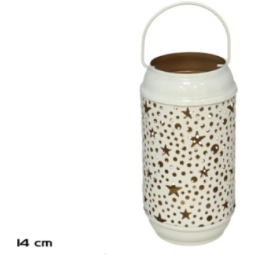 Garden Enjoy Krēmkrāsas sveču laterna, 14 cm, Sri,