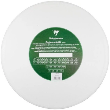 Kokvilnas audekls uz kartona / apaļš / d 40 cm