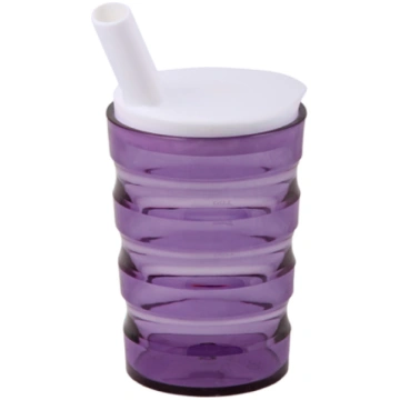Krūze rievota ar vāciņu, violeta