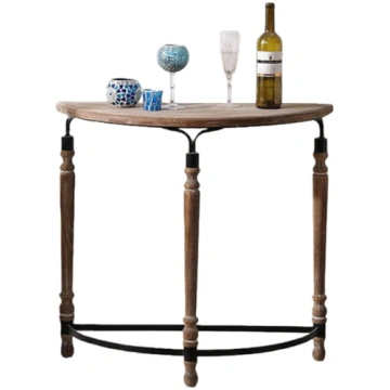 Narrow Console Table, Hallway Table, Semicircular,