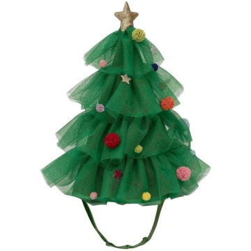 Mimi & Lula - Hat - Green Christmas Tree - izmērs 