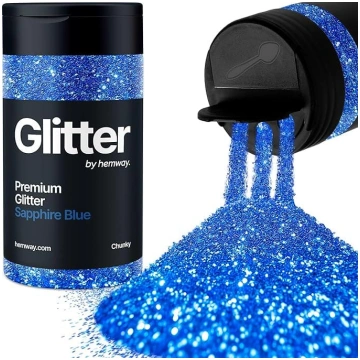 Hemway Sapphire Blue Glitter Chunky 130 g / 4,6 oz